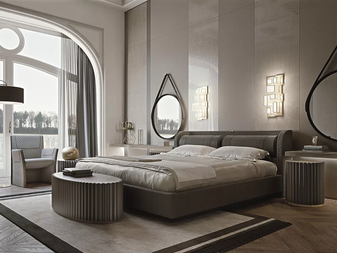Кровать Bellini Low Vittoria Frigerio  — купить по цене фабрики