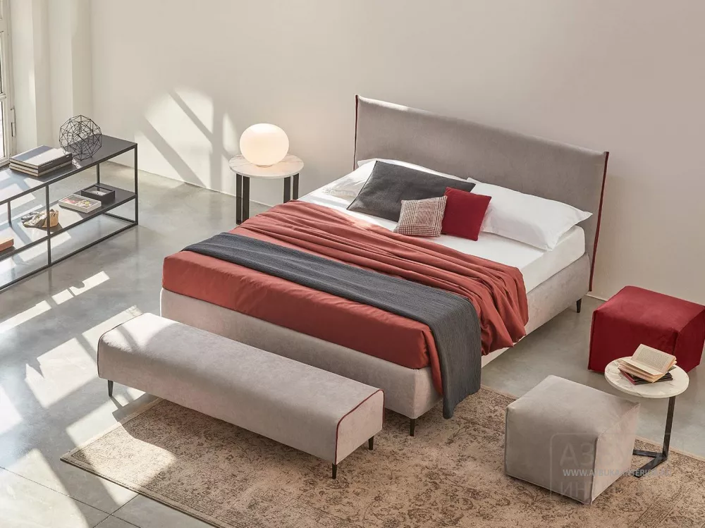 Кровать с банкеткой в изножье Dionisio standard Rosini divani  — купить по цене фабрики