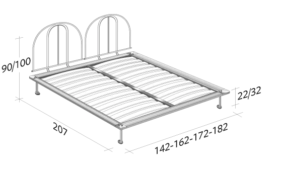 Кровать Tappeto Volante Flou  — купить по цене фабрики