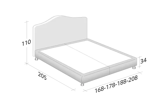 Кровать Peonia Flou  — купить по цене фабрики