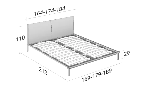 Кровать Iko Flou  — купить по цене фабрики